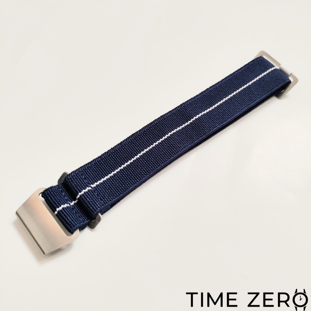 New Dark Blue/White M.N. Watch Strap (The Mariner Collection)